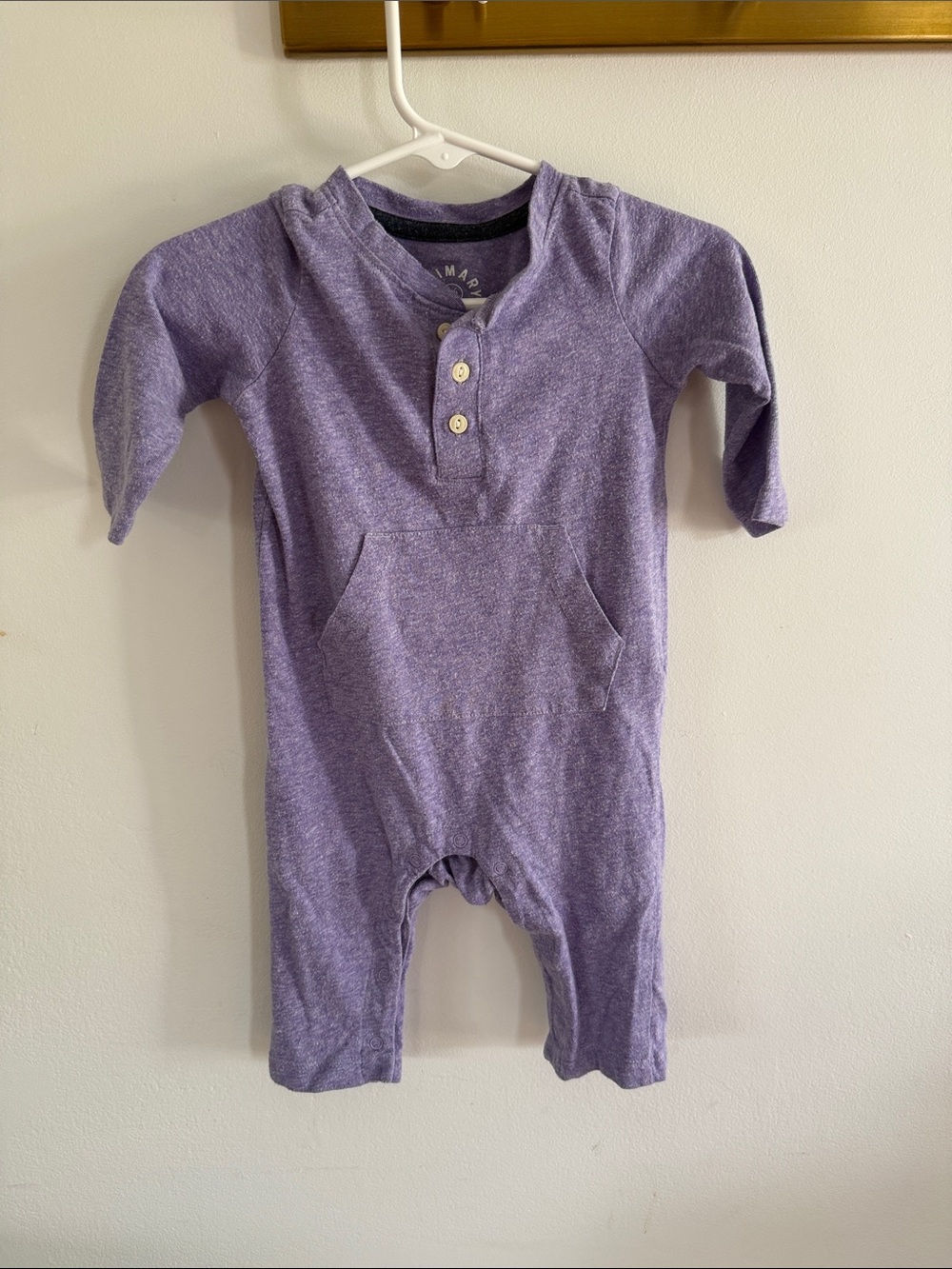 Heather purple primary jumper 3-6m